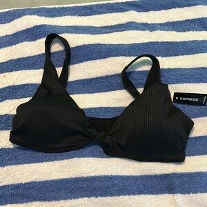 Express Black Triangle Bikini Top